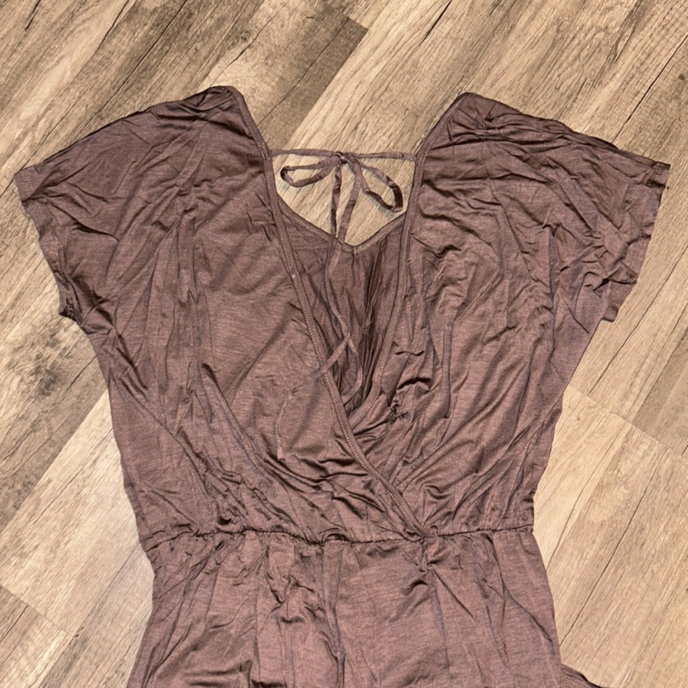 NEW Brown Cropped Length Jumpsuit - Picture 9 of 12